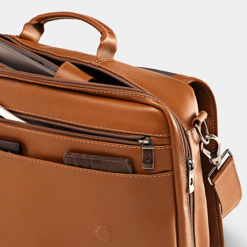 Pasta de couro masculina para notebook Workday NW053B