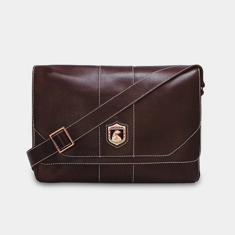 Bolsa masculina de couro para notebook City NW068