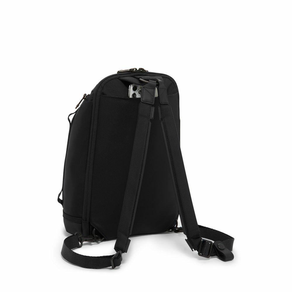 Mochila transversal Knight Alpha Bravo Preto