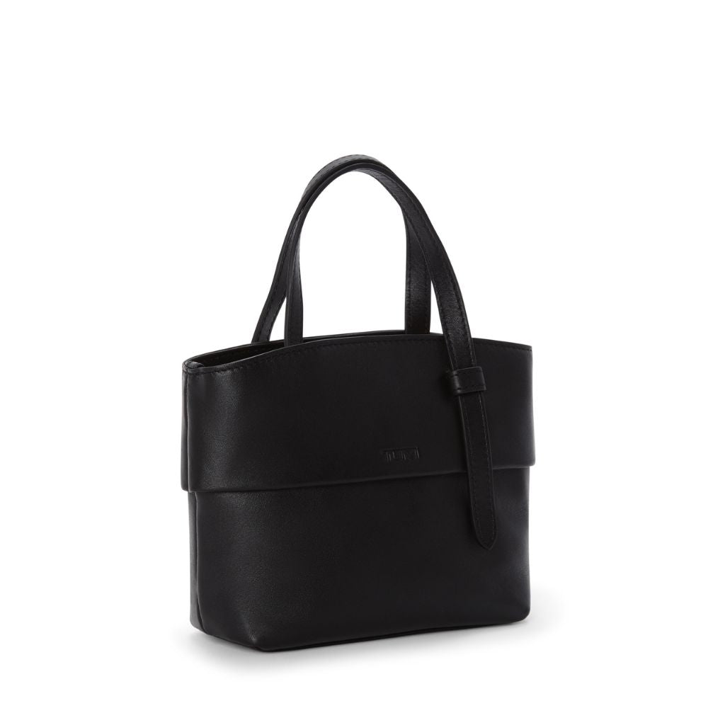 Bolsa Mini Tote Mia Voyageur Preta/ Dourada