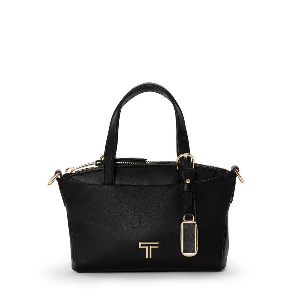 Bolsa Mini Tote Yuma Voyageur Preta/ Dourada