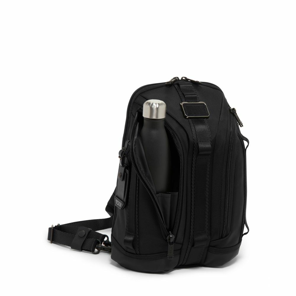 Mochila transversal Knight Alpha Bravo Preto