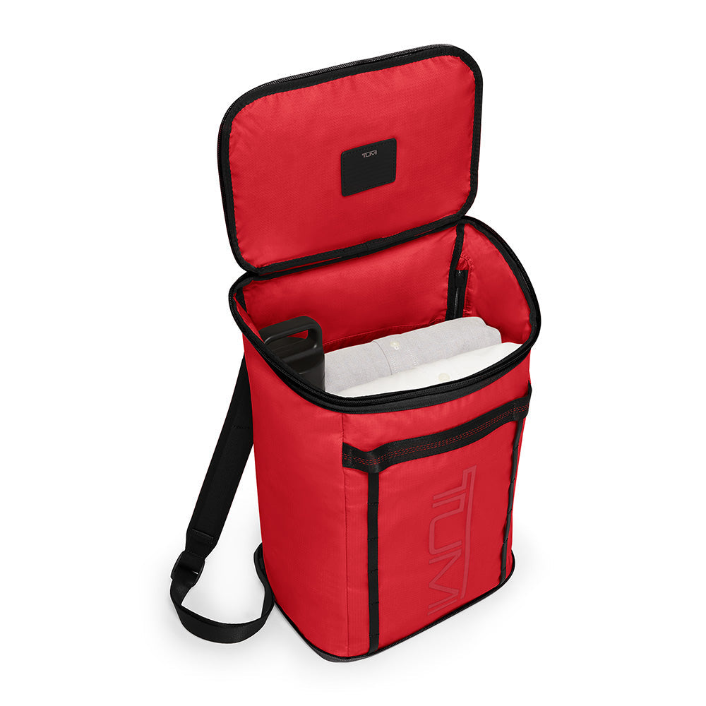 Mochila Packable Alpha Bravo Preta e Vermelha