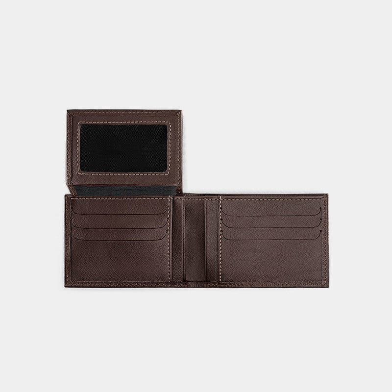 Carteira masculina de couro Flip NW038A