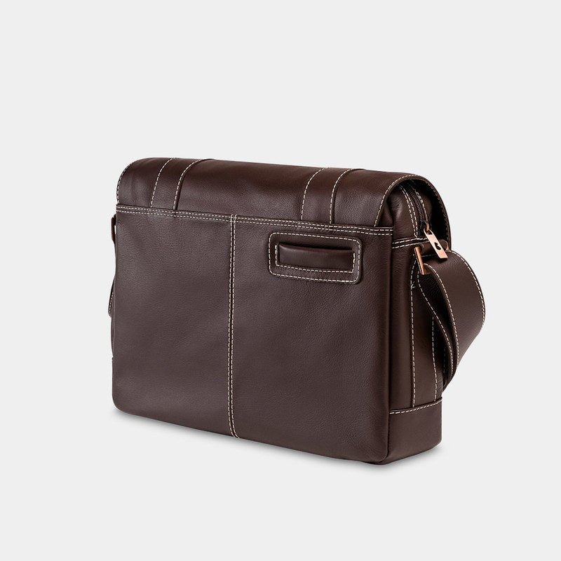 Bolsa masculina de couro para notebook Schuster NW066