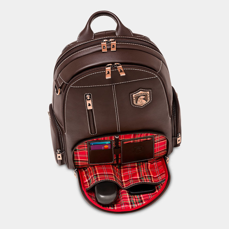 Mochila de couro para notebook NW072A