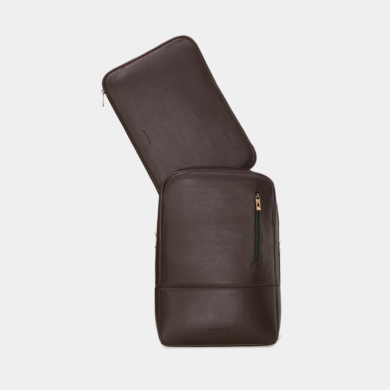 Mochila de couro para notebook Nômade NW089A