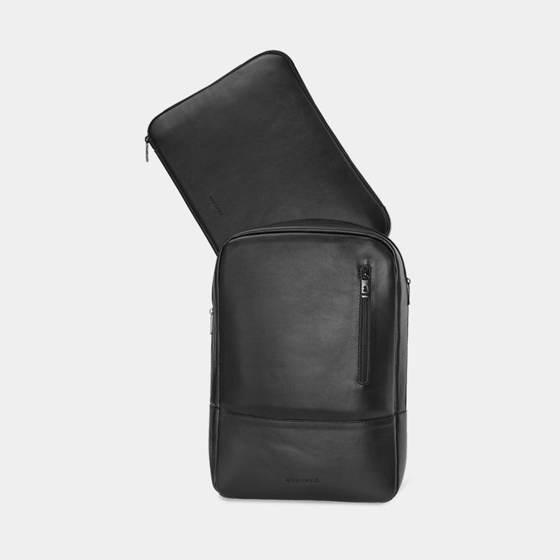 Mochila de couro para notebook Nômade NW089A