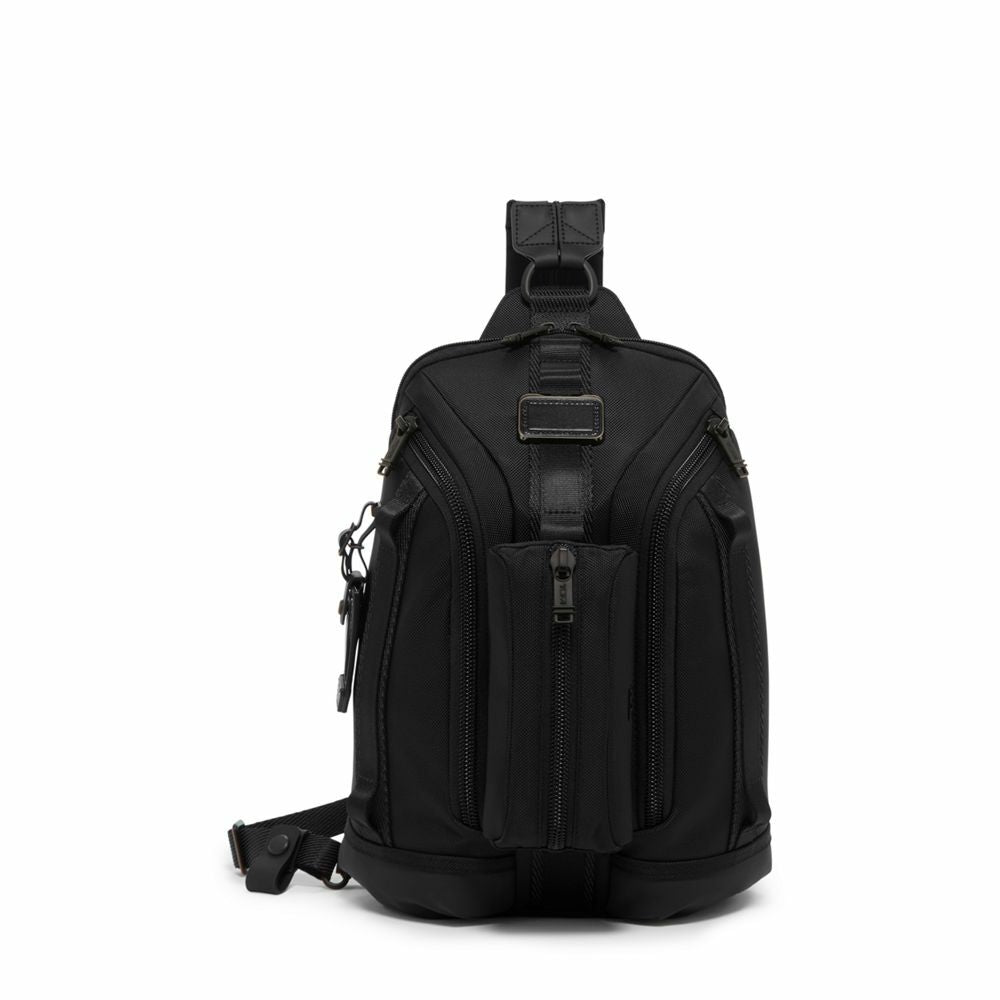 Mochila transversal Knight Alpha Bravo Preto