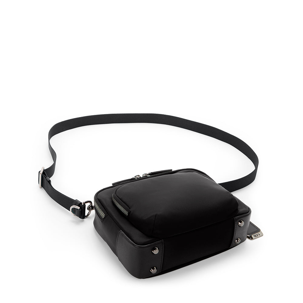 Bolsa Transversal Teghan Voyageur Preta/ Gunmetal