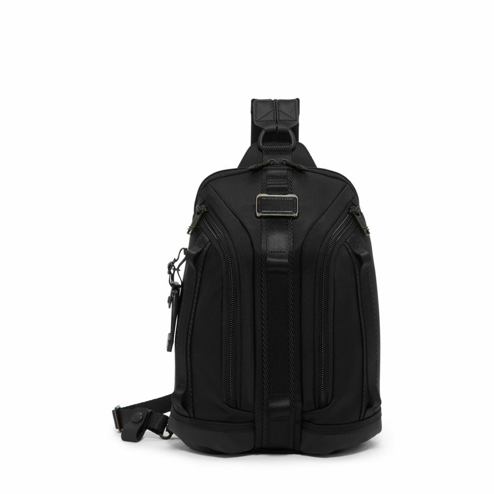 Mochila transversal Knight Alpha Bravo Preto