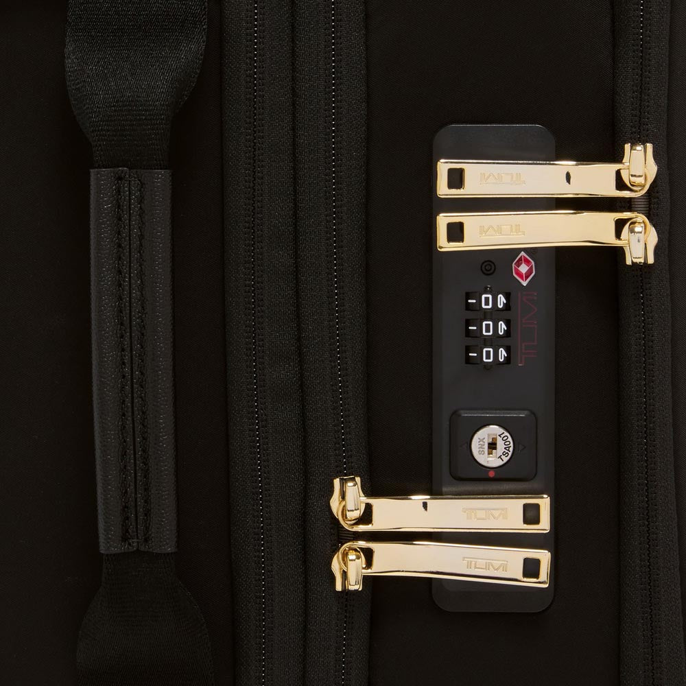 Mala Pequena EXP International Leger Voyageur Preta e Dourada