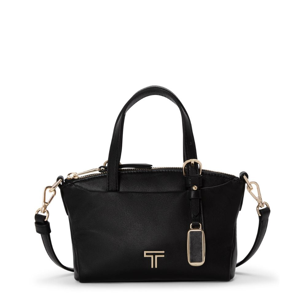 Bolsa Mini Tote Yuma Voyageur Preta/ Dourada